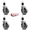 Service Caster 5'' Semi Steel Swivel 1-7/8'' Expanding Stem Caster Set with Brake, 4PK SCC-EX20S514-SSS-TLB-178-4 - alternate 4